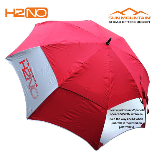 Sun Mountain H2NO Vision (Dual Clear Panel) 50SPF Umbrella