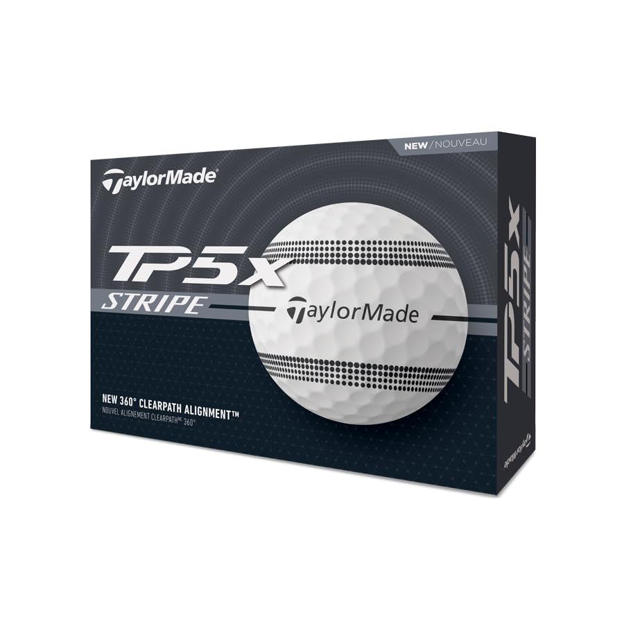 Light Gray TaylorMade TM24 TP5 Golf Balls White Stripe / TP5x taylormade-tm24-tp5-golf-balls Taylormade 51s4O-fKoAL.jpg