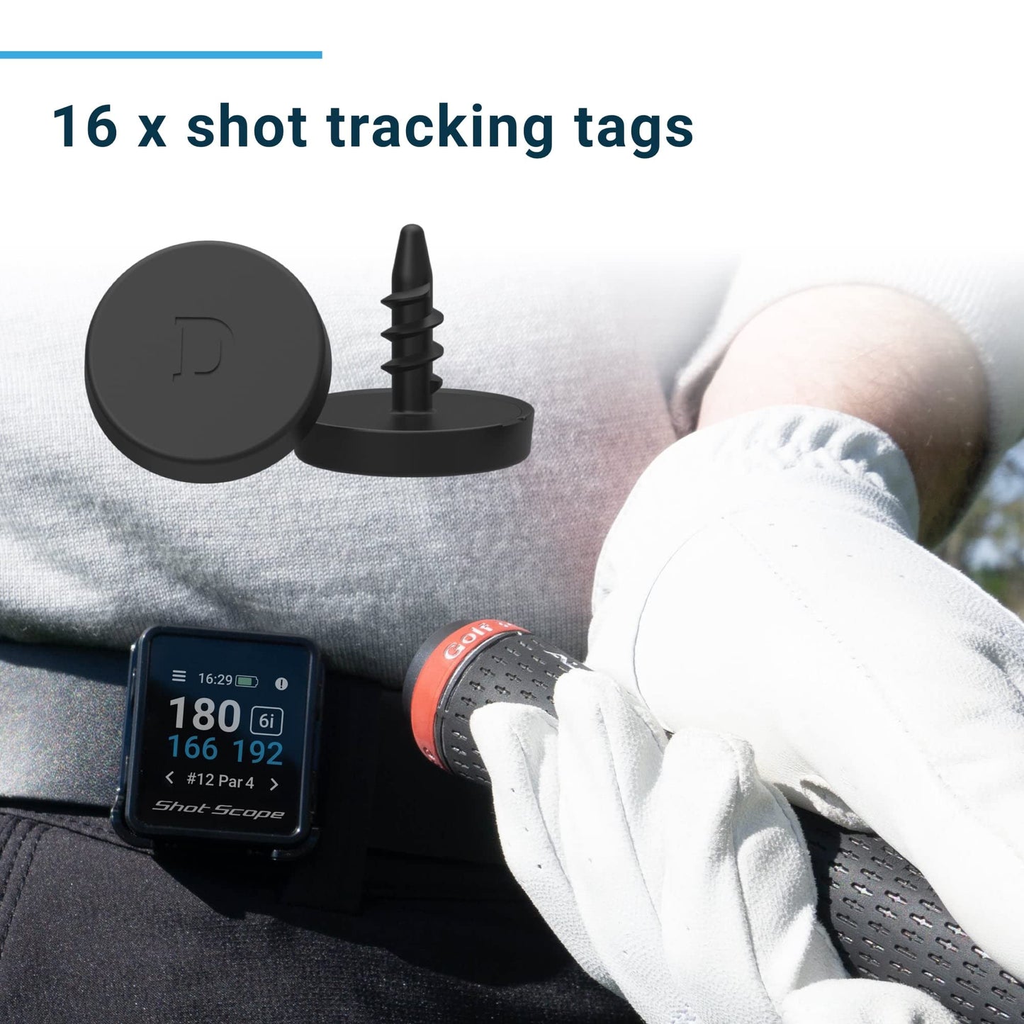 Shot Scope H4 GPS Handheld with Performance Tracking - F/M/B green and hazard distances - 36,000+ pre-loaded courses - 100+ statistics including Strokes Gained - No subscriptions